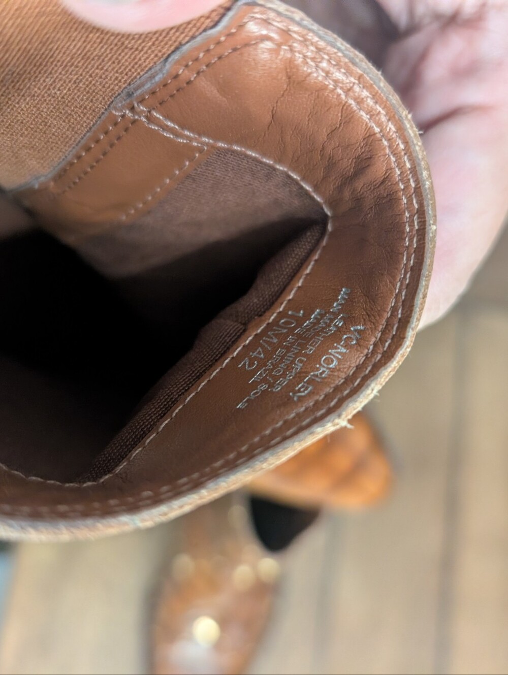 Vince Camuto Brown Croc-Embossed Studded Booties - Picture 12 of 12